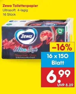 Netto Marken-Discount Zewa toilettenpapier ultrasoft Angebot