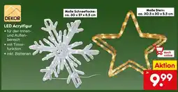 Netto Marken-Discount Dekor led acrylfigur schneeflocke Angebot