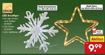 Netto Marken-Discount Dekor led acrylfigur schneeflocke Angebot