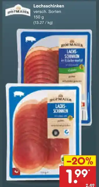 Netto Marken-Discount Rohmaier lachsschinken Angebot