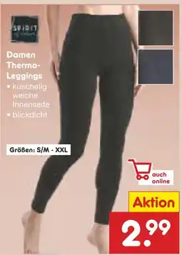 Netto Marken-Discount Spirit damen thermo-leggings Angebot