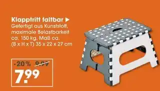 V Markt Klapptritt faltbar Angebot