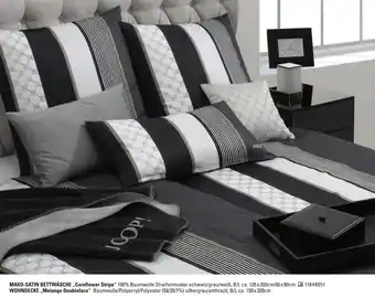 Höffner Joop! mako-satin bettwäsche „cornflower stripe“ Angebot