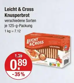 V Markt Leicht & cross knusperbrot Angebot