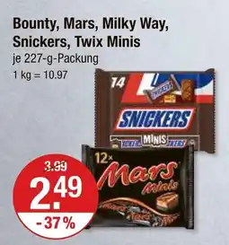 V Markt Mars bounty minis Angebot