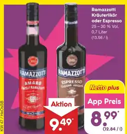 Netto Marken-Discount Ramazzotti kräuterlikör Angebot