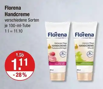V Markt Florena handcreme traubenkernöl & squalan Angebot