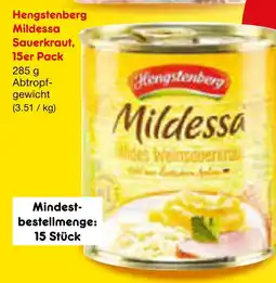 Netto Marken-Discount Hengstenberg mildessa sauerkraut Angebot
