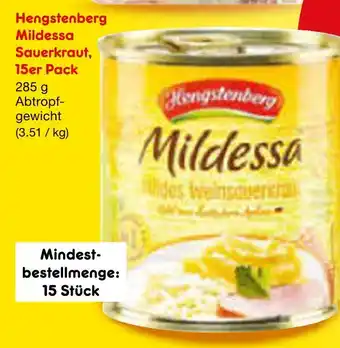 Netto Marken-Discount Hengstenberg mildessa sauerkraut Angebot