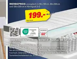 Höffner Tonnentaschenfederkern-matratze 'trendline 1000 gel' Angebot