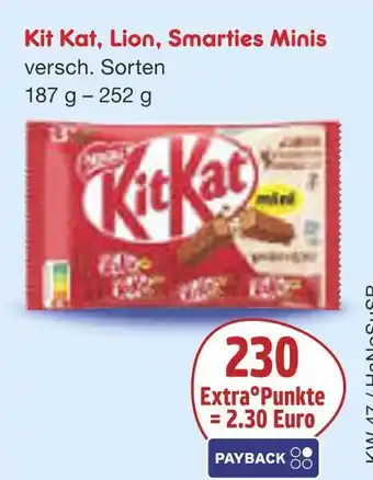 Netto Marken-Discount Kit kat, lion, smarties minis Angebot