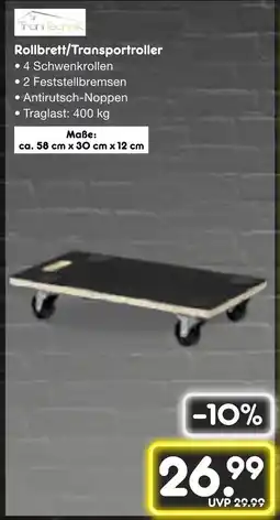 Netto Marken-Discount Tran technik rollbrett/transportroller Angebot
