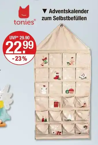 V Markt Tonies adventskalender zum selbstbefüllen Angebot