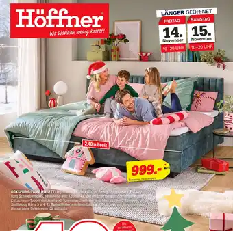 Höffner Boxspring-familienbett Angebot