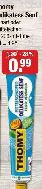 V Markt Thomy delikatess senf Angebot