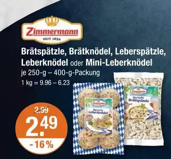 V Markt Zimmermann brätspätzle Angebot