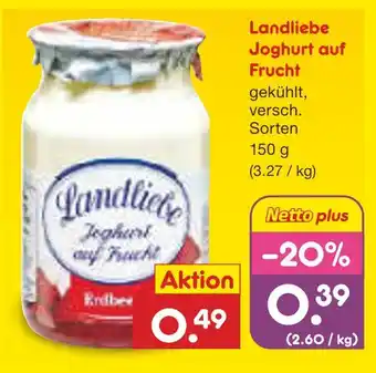 Netto Marken-Discount Landliebe joghurt auf frucht Angebot