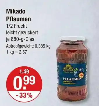 V Markt Mikado pflaumen Angebot