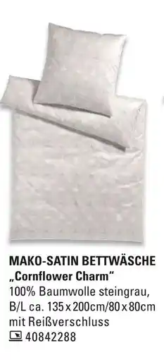 Höffner Mako-satin bettwäsche 'cornflower charm' Angebot