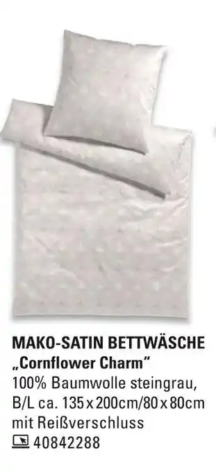 Höffner Mako-satin bettwäsche 'cornflower charm' Angebot