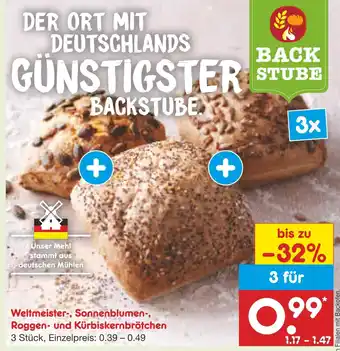 Netto Marken-Discount Backstube weltmeisterbrötchen Angebot