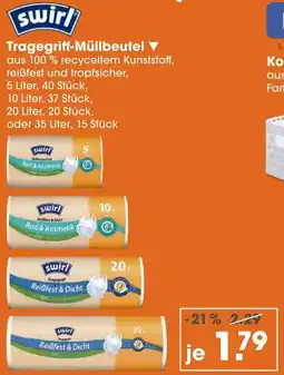 V Markt Swirl tragegriff-müllbeutel 5 liter Angebot