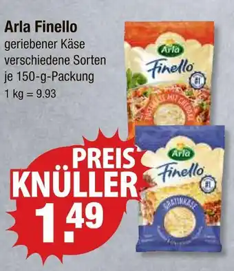 V Markt Arla finello geriebener käse Angebot