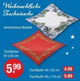 V Markt Weihnachtliche tischwäsche Angebot