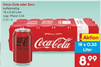 Netto Marken-Discount Coca-cola zero Angebot