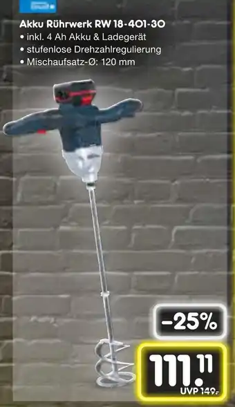 Netto Marken-Discount Akku rührwerk rw 18-401-30 Angebot