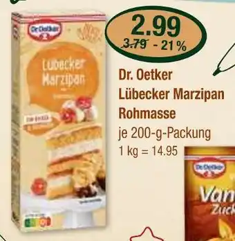 V Markt Dr. oetker lübecker marzipan rohmasse Angebot