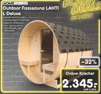 Netto Marken-Discount Home deluxe outdoor fasssauna lahti l deluxe Angebot