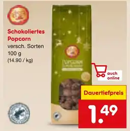 Netto Marken-Discount Schokoliertes popcorn Angebot