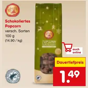 Netto Marken-Discount Schokoliertes popcorn Angebot