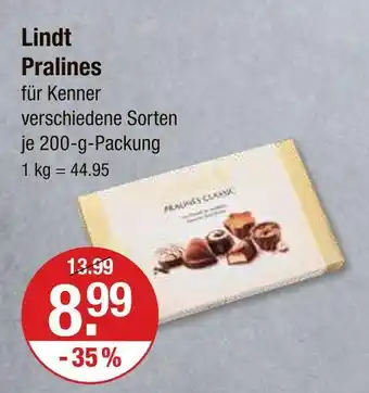 V Markt Lindt pralines Angebot