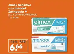 V Markt Elmex oder meridol sensitive oder zahnpasta Angebot