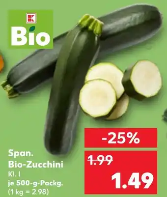 Kaufland K-bio span. bio-zucchini Angebot