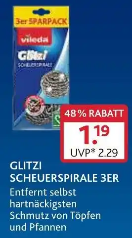 V Markt Vileda glitzi scheuerspirale 3er Angebot