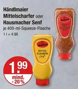 V Markt Händlmaier mittelscharfer senf Angebot