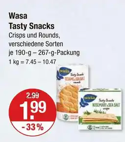 V Markt Wasa tasty snacks sesame & sea salt Angebot