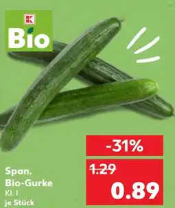 Kaufland Bio span. bio-gurke Angebot