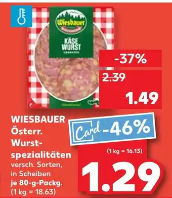 Kaufland Wiesbauer käse wurst Angebot