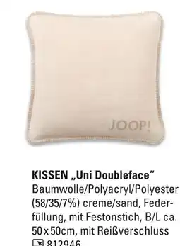 Höffner Joop! kissen uni doubleface Angebot