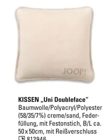 Höffner Joop! kissen uni doubleface Angebot