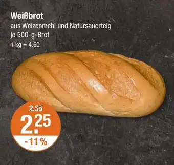 V Markt Weißbrot Angebot