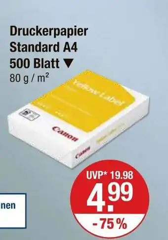 V Markt Canon druckerpapier standard a4 Angebot