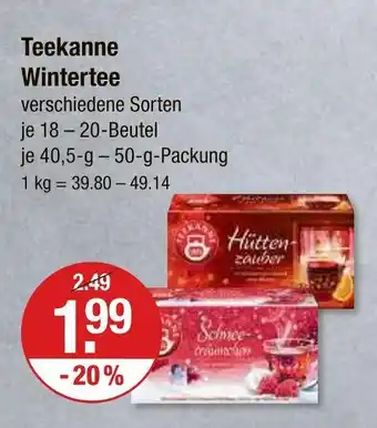 V Markt Teekanne hüttenzauber Angebot