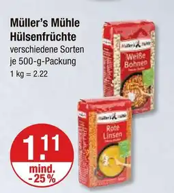 V Markt Müller’s mühle weiße bohnen Angebot