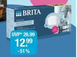 V Markt Brita wasserfilter-kartuschen extra kalkschutz pack 3 Angebot