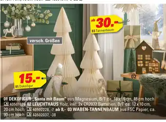 Höffner Dekofigur „santa mit baum“ Angebot